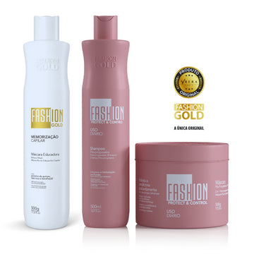 Combo Escova Progressiva 500g Fashion Gold (A MAIS VENDIDA)